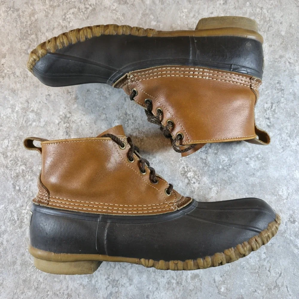 Vintage L.L. Bean Maine Hunting Shoe Waterproof Duck Boots Mens Size 10 Freeport